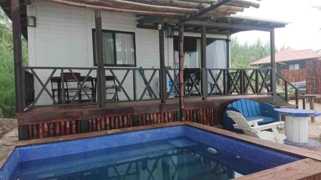 Hermosa cabaña en la playa con muelle Tuxpan  Exterior foto